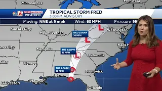 WATCH: Fred Brings Severe Threat To Region Tuesday