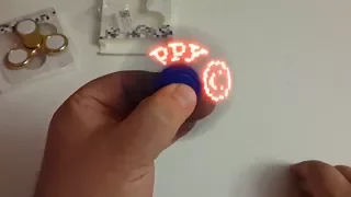 Спиннер из Китая с Алиэкспресс . Распаковка посылки  Led Light spinner . Спиннер с Блютус Колонкой