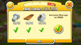 Hay Day | Level 116 | Increase Barn Storage to 3600