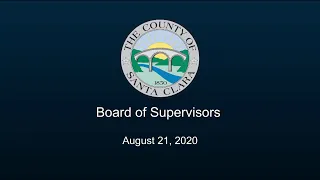 Board of Supervisors August 21, 2020 1:30 PM