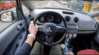 2005 Mitsubishi Colt [1.3 I 16V CZ3 95HP] |0-100| POV Test Drive #1105 Joe Black