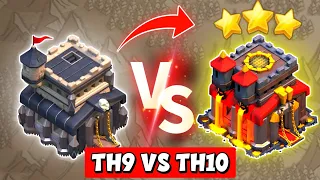 TH9 VS TH10 Attack Strategy 2022 | Th9 Best Attack Strategy Clash of Clans - COC