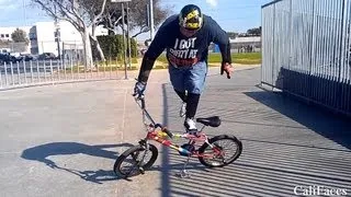 50yr old BMX rider does crazy bike tricks