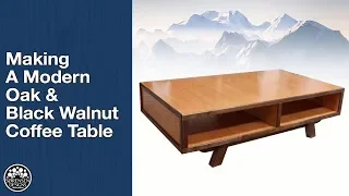 Making A Modern Oak & Black Walnut Coffee Table