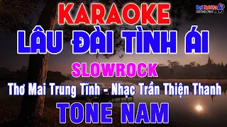 Lâu Đài Tình Ái Karaoke Tone Nam Slowrock Nhạc Sống || Karaoke Đại Nghiệp