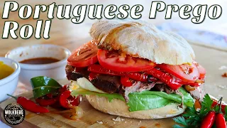 Portuguese Prego Steak Sandwich | Portuguese Street Food Recipes | South African Recipes | Braai