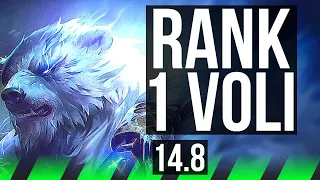 VOLIBEAR vs RENGAR (JGL) | Rank 1 Voli, 78% winrate, 6/2/9 | BR Challenger | 14.8