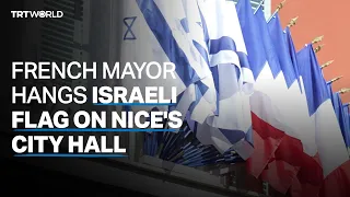 French mayor hangs Israeli flag on Nice's city hall