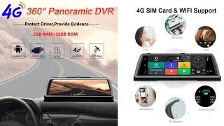 New Car DVR Dashcam 4G 4 Channel ADAS Android 10" Center GPS WiFi FHD 1080P WHEXUNE 2020