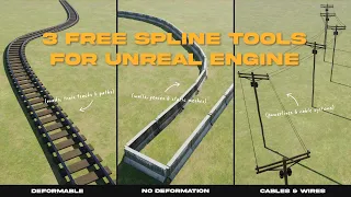 3 FREE Spline Tools for Unreal Engine (Build Roads, Tracks or Powerlines)