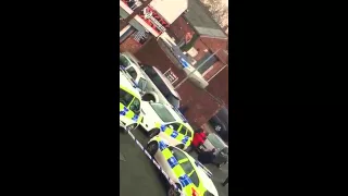 Man on roof in Wrexham