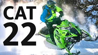 Arctic Cat 2022 mountain sleds in action