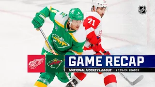 Red Wings @ Wild 12/27 | NHL Highlights 2023