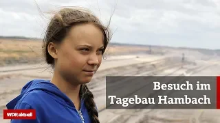 Greta Thunberg schockiert über RWE-Braunkohletagebau | WDR Aktuelle Stunde