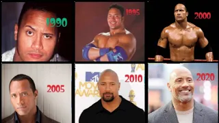 Dwayne Johnson's(The Rock) evolution after every 5years. From 1990-2020.