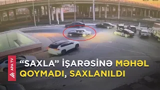 Uyuşdurucunun təsiri altında avtoxuliqanlıq edən şəxs saxlanılıb – APA TV