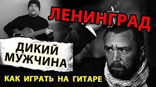 ЛЕНИНГРАД - ДИКИЙ МУЖЧИНА (ПРОСТАЯ ПЕСНЯ НА ГИТАРЕ) АККОРДЫ и БОЙ (РАЗБОР) КАК ИГРАТЬ (COVER)