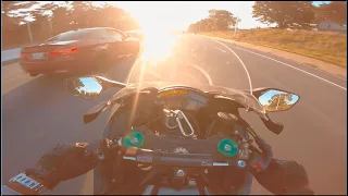 2016 ZX10R VS BMW M3 in Mexico RAW