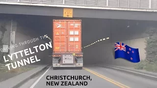 Lyttelton Tunnel drive through, Christchurch, New Zealand