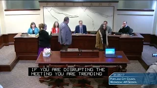 Group shuts down Portland council meeting to protest baby's death