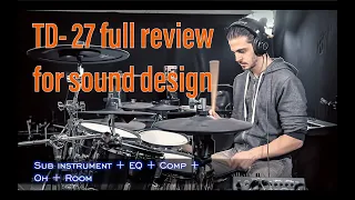 REVIEW - Why the ROLAND TD 27 DRUM MODULE is better than VST -  BEST SOUND SETTINGS