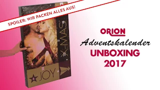Orion Adventskalender 2017 UNBOXING - Achtung Spoiler: Wir packen alles aus!