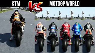 KTM MOTOGP VS THE WORLD DRAG BATTLE(DUCATI,HONDA,APRILIA,SUZUKI,YAMAHA) DRAG BATTLE