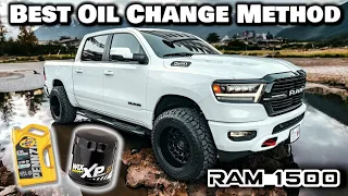 DIY Oil Change on 5th Gen Ram 1500 2019-24 V8 Hemi *EASIEST METHOD*