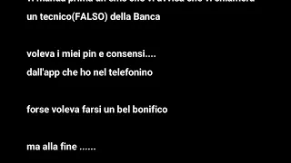 Sono al telefono con il truffatore. Ascoltate la truffa - mi voleva svuotare il conto corrente