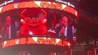 Raw After Wrestlemania | Triple H Entrance & Roman Reigns Entrance | Crowd Reaction