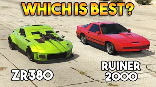 GTA 5 ONLINE : RUINER 2000 VS ZR380 (WHICH IS BEST?)