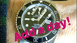 Rolex Submariner Day Date?! How to use any dive bezel as a day of the week indicator