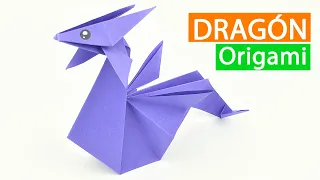 🐉 Cómo hacer un DRAGÓN de origami fácil paso a paso