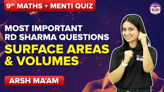 Surface Areas and Volumes Class 9 Maths Important RD Sharma Questions - Menti Quiz | Class 9 Exams