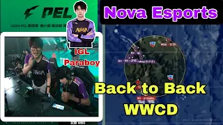 Nova Esports Back to Back WWCD || Paraboy IGL PEL 2024 Spring #novaesports #pel2024 #pubgmobile