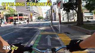 Cycling Toronto (Narrated) - Rosedale, Sherbourne & Jarvis on July 9 [4K]