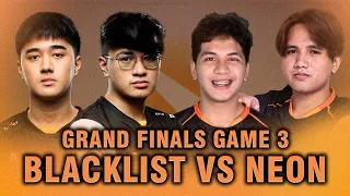 BLACKLIST vs NEON - GAME 3 GRAND FINALS - CAST BY ARMEL, JAU, YOWE - PGL Wallachia Dota 2