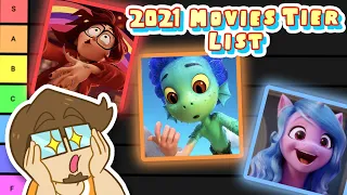 Ranking Animated Movies from 2021 - Tier List