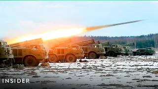 Russia Deploys Rocket Launchers In Latest Military Drills