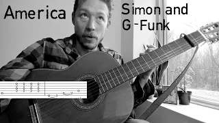 America - Complete and Accurate Guitar Tutorial + Lesson w/ Tab - Paul Simon & Art Garfunkel