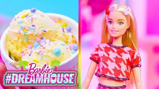 💞 Barbie Festa di inaugurazione della nuova Casa dei Sogni con GELATO FAI-DA-TE🍦| #CasadeiSogniREMIX