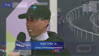 Gulfstream Park: Jockey Irad Ortiz Jr. on Marketsegmentation for the Sand Springs Stakes 4/1/2023