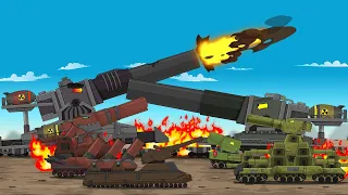 The great war between KB 44, Dora tank and mystical tank| Cartoon about tanks | Fire tank