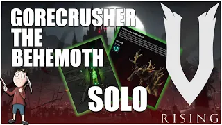 V Rising - Gorecrusher the Behemoth | Solo | Full Fight & Guide - SOUL SHARD + Wisp Dance