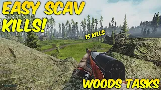 Easy Scav Kills On Woods! | Shootout Picnic Prapor Task | Escape From Tarkov