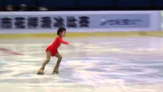 Nini An, 5 years old super figure skater!  Free skating Beijing FS Cham 2012