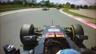 F1 2016 Spain Hamilton Crashes Into Rosberg