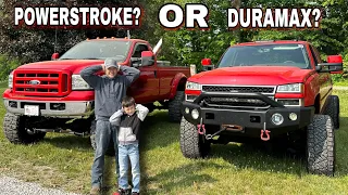 Which Diesel Sounds Better? Duramax Or Powerstroke? CRAZY LOUD!!!