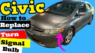 Honda Civic -- How to Replace Turn Signal Bulb 2006-2011