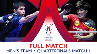 FULL MATCH | CHUANG Chih-Yuan vs Dang QIU | MT QF | #ITTFWorlds2024